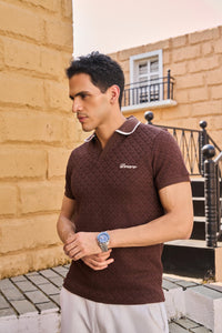 Rivoli Knit Polo - Denaro