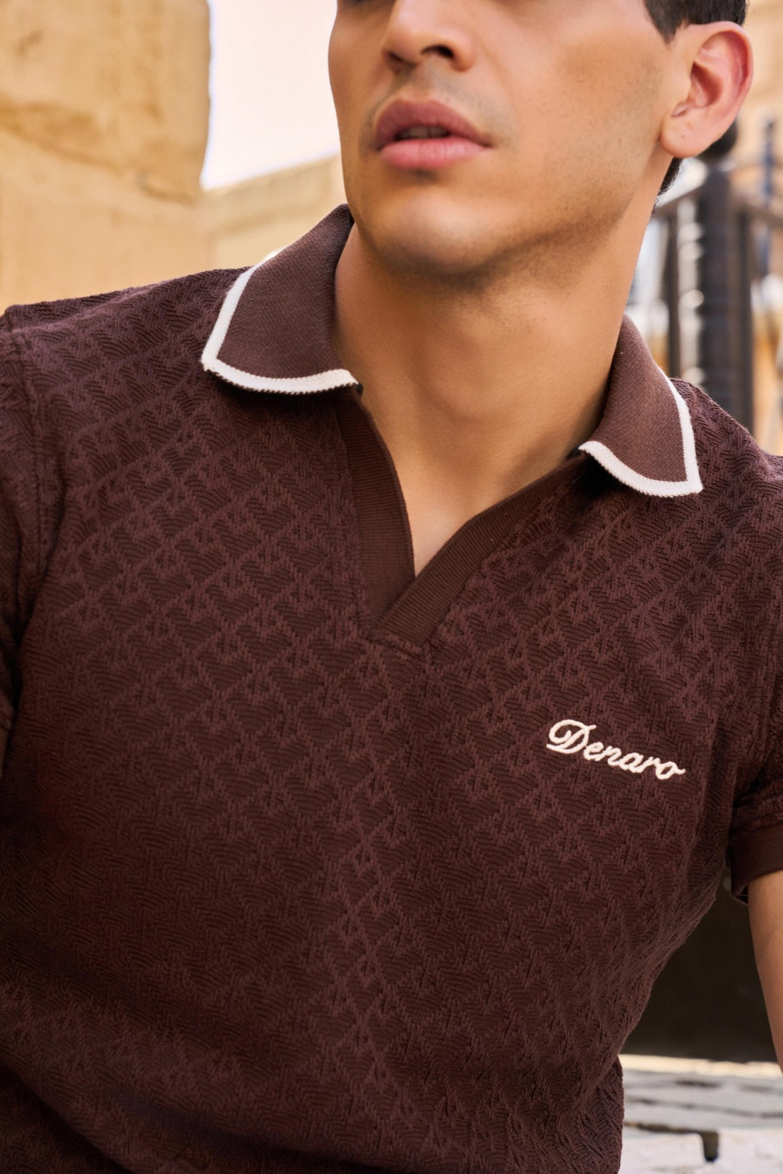 Rivoli Knit Polo - Denaro