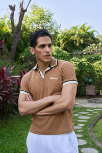 Rivoli Knit Polo - Denaro