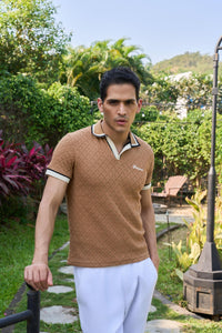 Rivoli Knit Polo - Denaro
