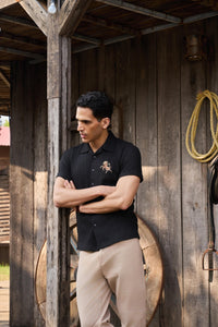 The Stallion Diamond Knit Shirt - Denaro