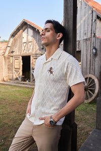 The Stallion Diamond Knit Shirt - Denaro