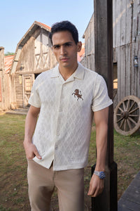 The Stallion Diamond Knit Shirt - Denaro