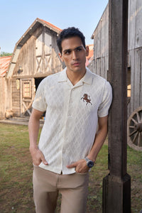 The Stallion Diamond Knit Shirt - Denaro